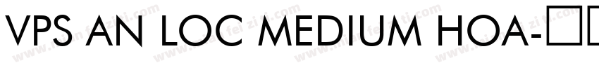 VPS An Loc Medium Hoa字体转换